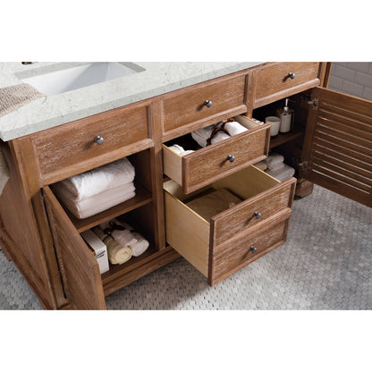 James Martin Vanities Savannah 60" Driftwood Double Vanity - 238-104-5611-3AF
