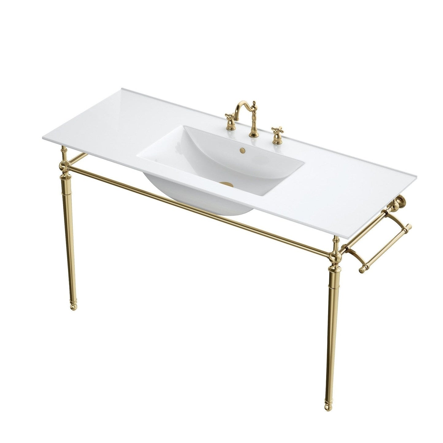 James Martin Vanities Westley 47.2" Single Sink and Console - 319V47.2BRSCRM