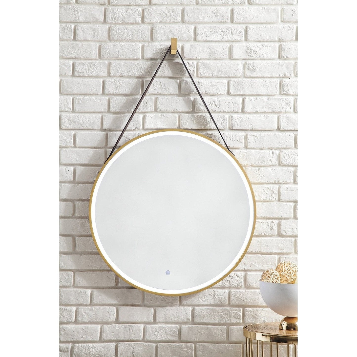 James Martin Vanities Annapolis 27.6" Round Anti-Fogging LED Mirror - 911-M27.6-BGD