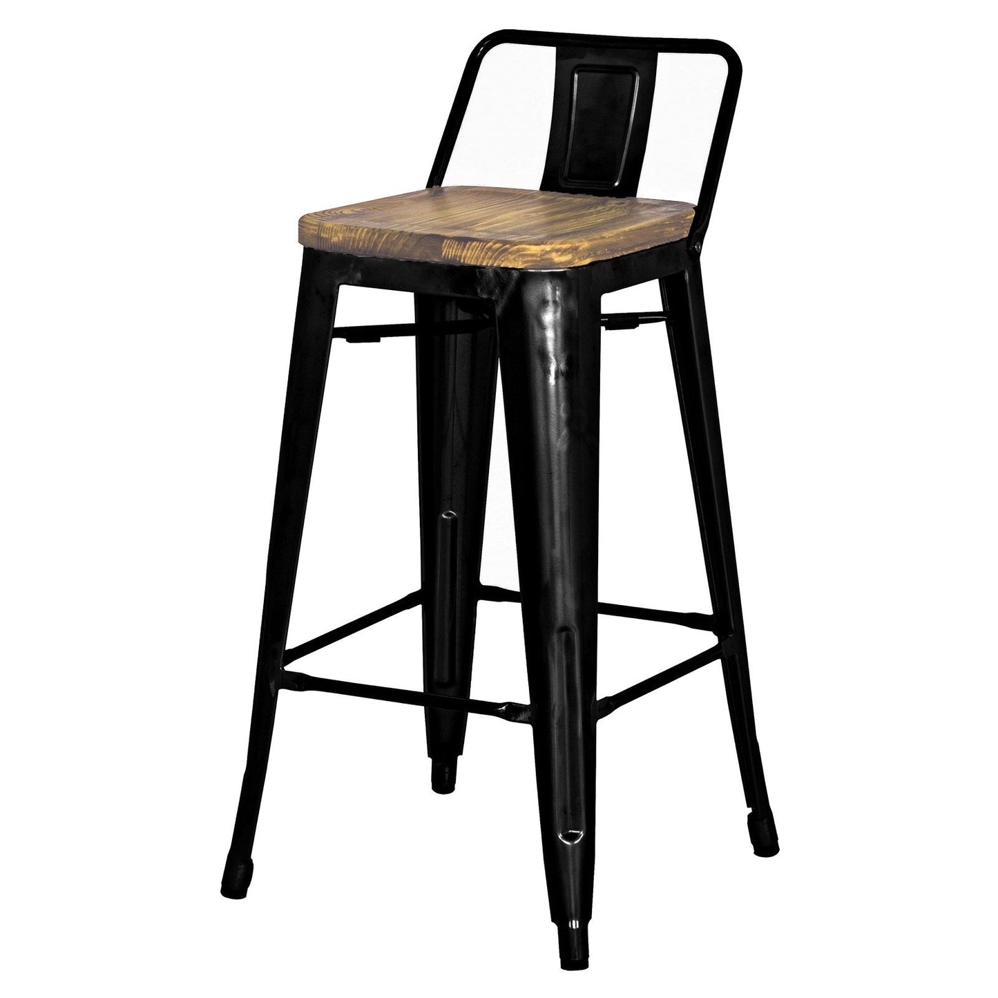 New Pacific Direct Metropolis Low Back Bar Stool, (Set of 4) -  938537-B