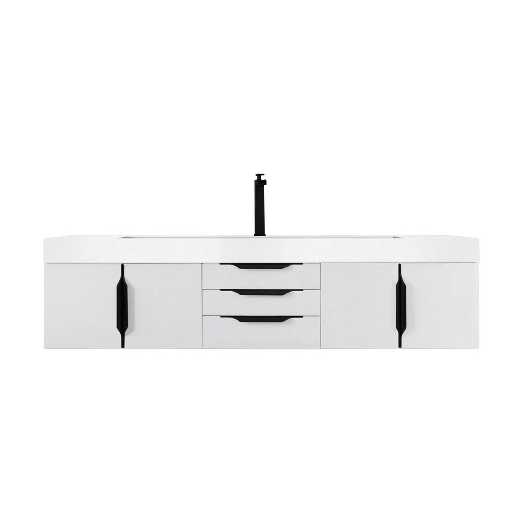 James Martin Vanities Mercer Island 72" Single Vanity - 389-V72S-AGR-G-DGG