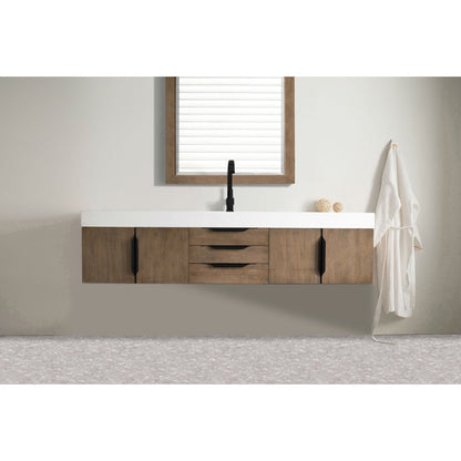 James Martin Vanities Mercer Island 72" Single Vanity - 389-V72S-AGR-G-DGG