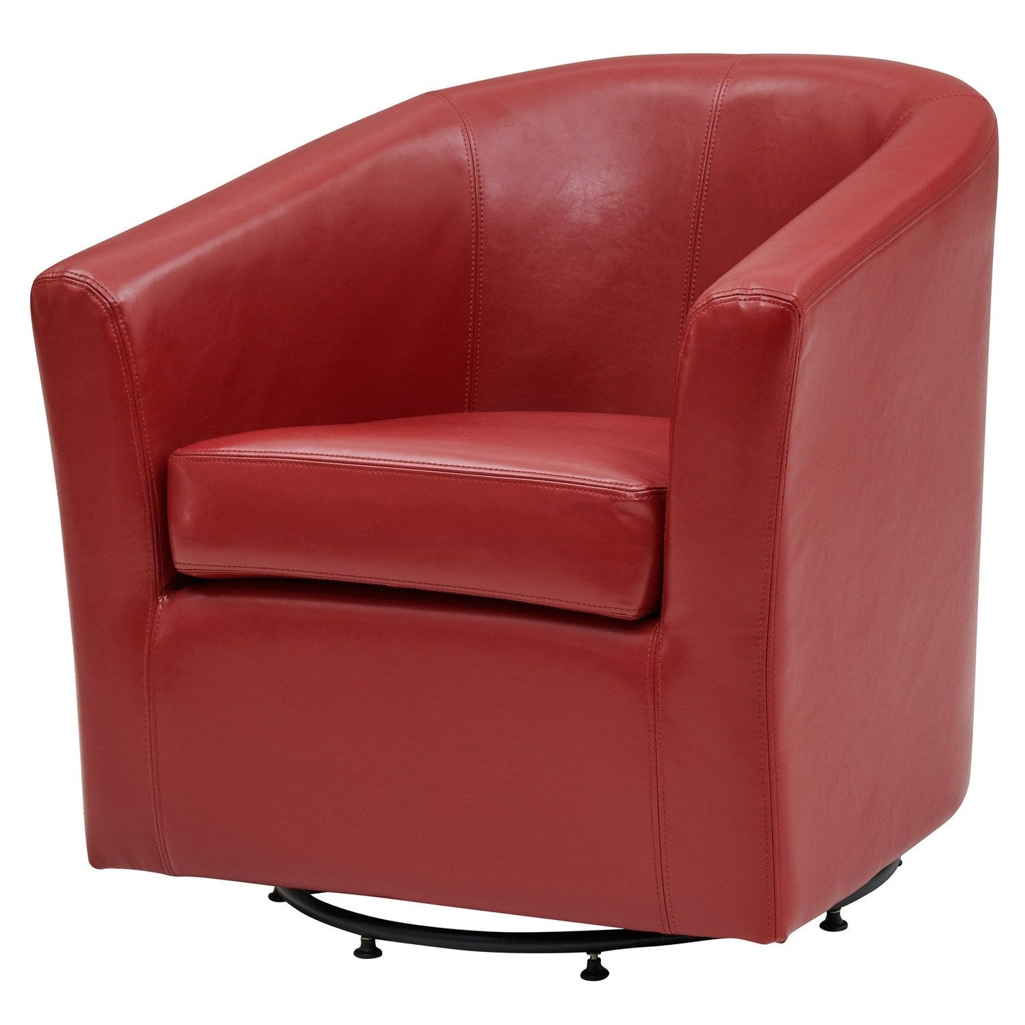 New Pacific Direct Hayden Swivel Bonded Leather Char  - 193012B-67