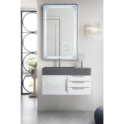 James Martin Vanities Mercer Island 36" Single Vanity - 389-V36-AGR-G-DGG