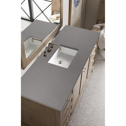James Martin Vanities Chicago 60" Single Vanity - 305-V60S-WWW-3AF