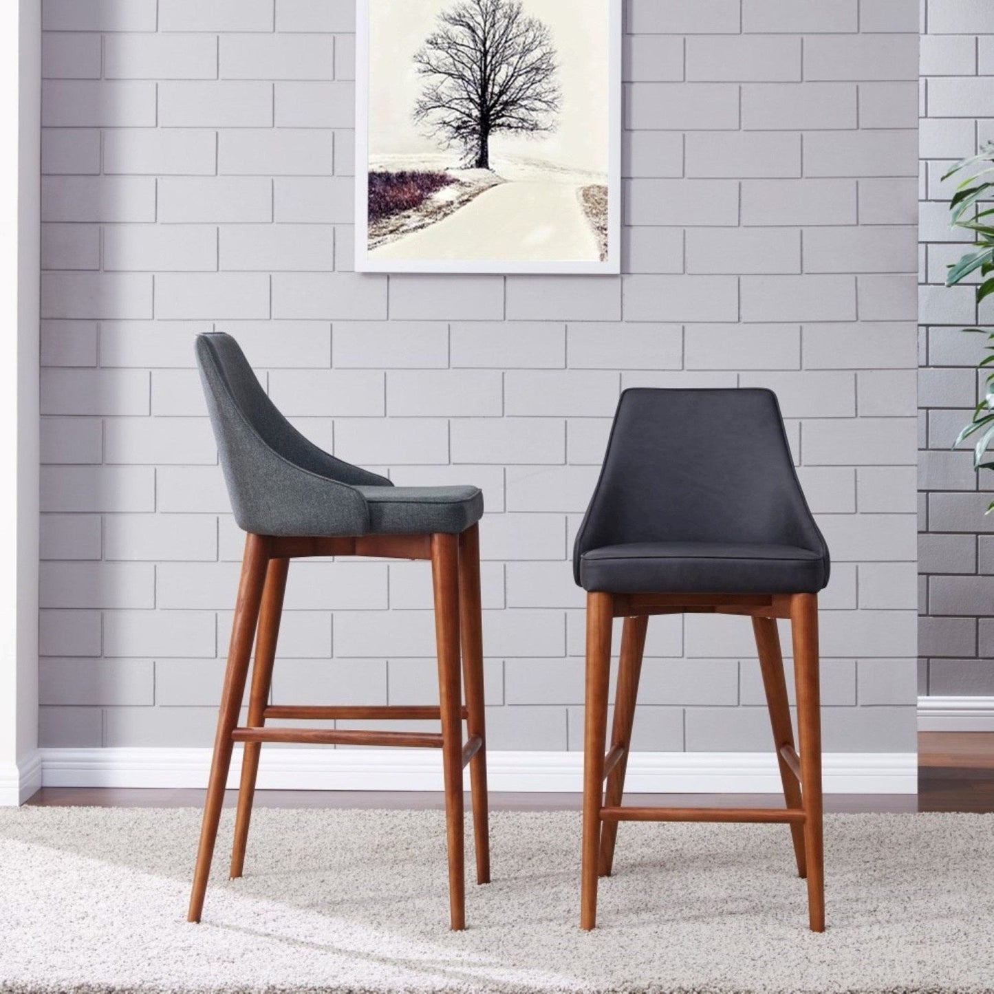 New Pacific Direct Erin PU Leather Counter Stool -  448628P-758-W