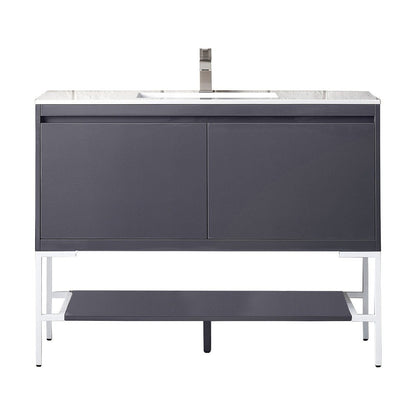 James Martin Vanities Milan 47.3" Single Vanity Cabinet - 801V47.3GWRGDCHB