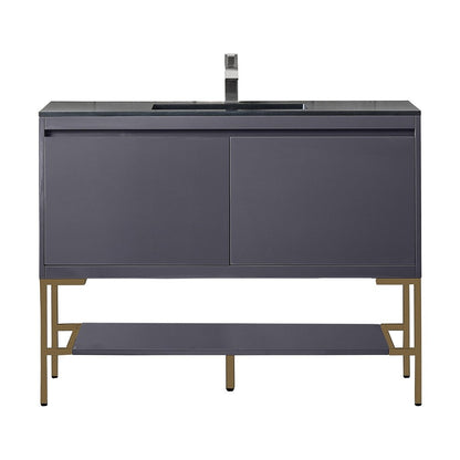 James Martin Vanities Milan 47.3" Single Vanity Cabinet - 801V47.3GWRGDCHB