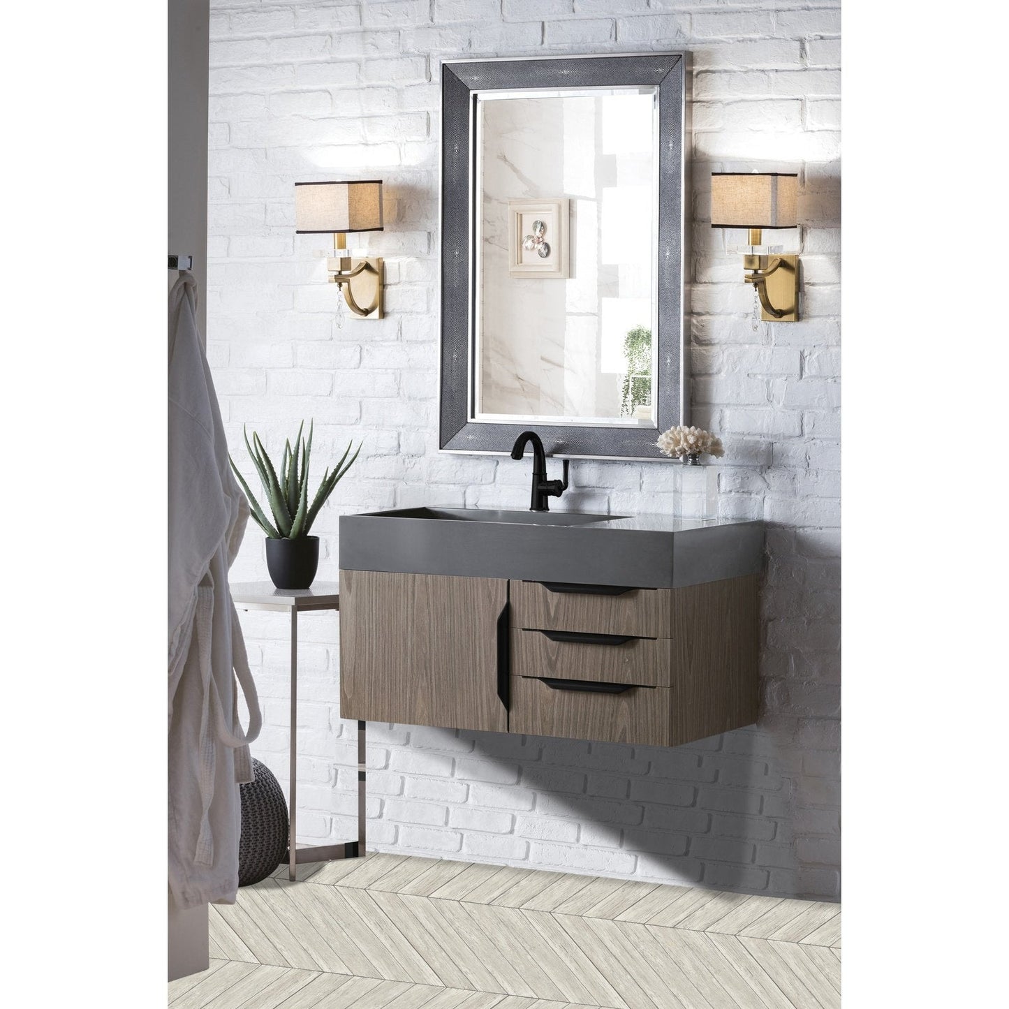 James Martin Vanities Mercer Island 36" Single Vanity - 389-V36-AGR-G-DGG