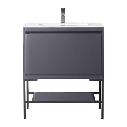 James Martin Vanities Milan 31.5" Single Vanity Cabinet - 801V31.5GWRGDCHB