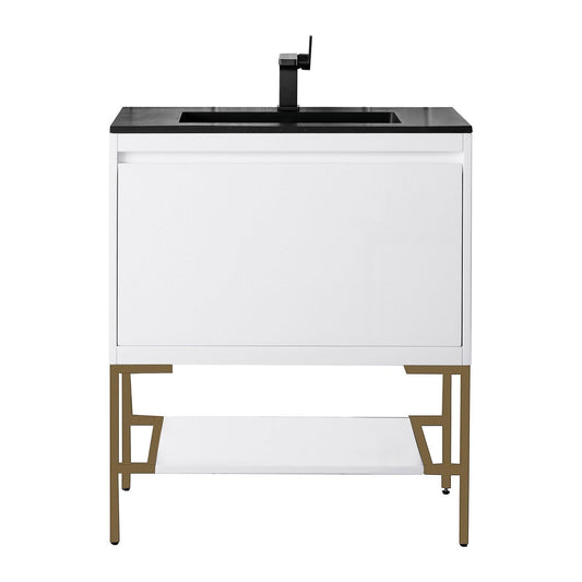 James Martin Vanities Milan 31.5" Single Vanity Cabinet - 801V31.5GWRGDCHB