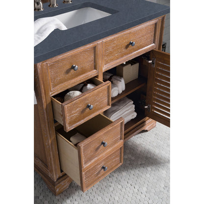 James Martin Vanities Savannah 36" Driftwood Single Vanity - 238-104-5511-3AF