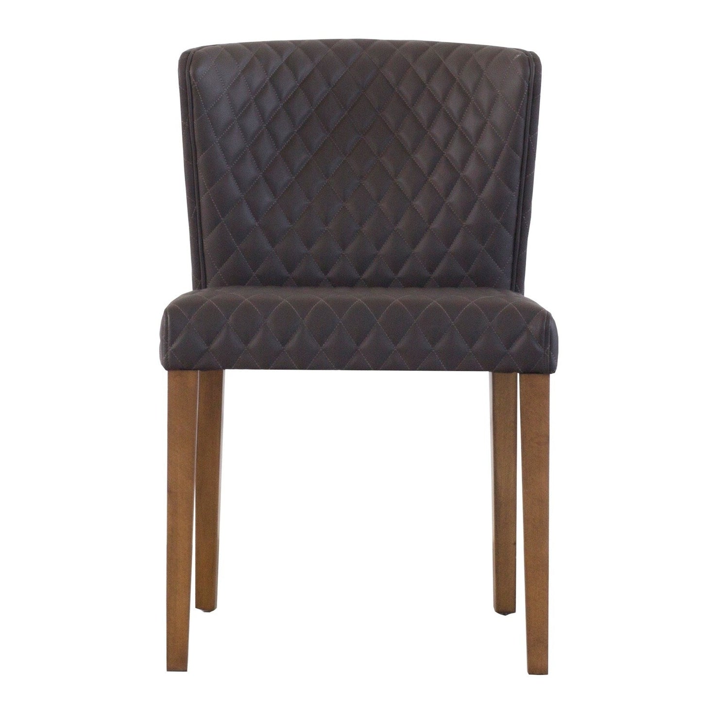 New Pacific Direct Albie Diamond Stitching PU Leather Chair, (Set of 2)  - 3900047-401