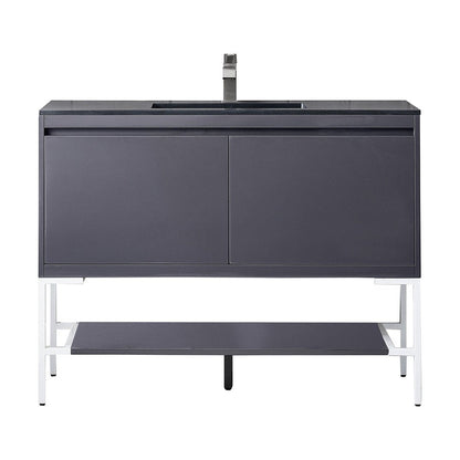 James Martin Vanities Milan 47.3" Single Vanity Cabinet - 801V47.3GWRGDCHB